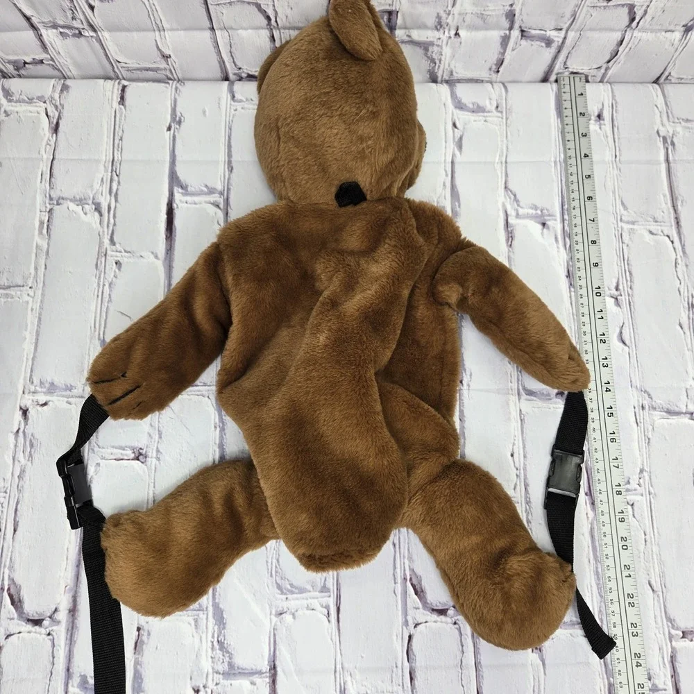 Vintage 1985 PetPak Brown Bear Plush Backpack 23